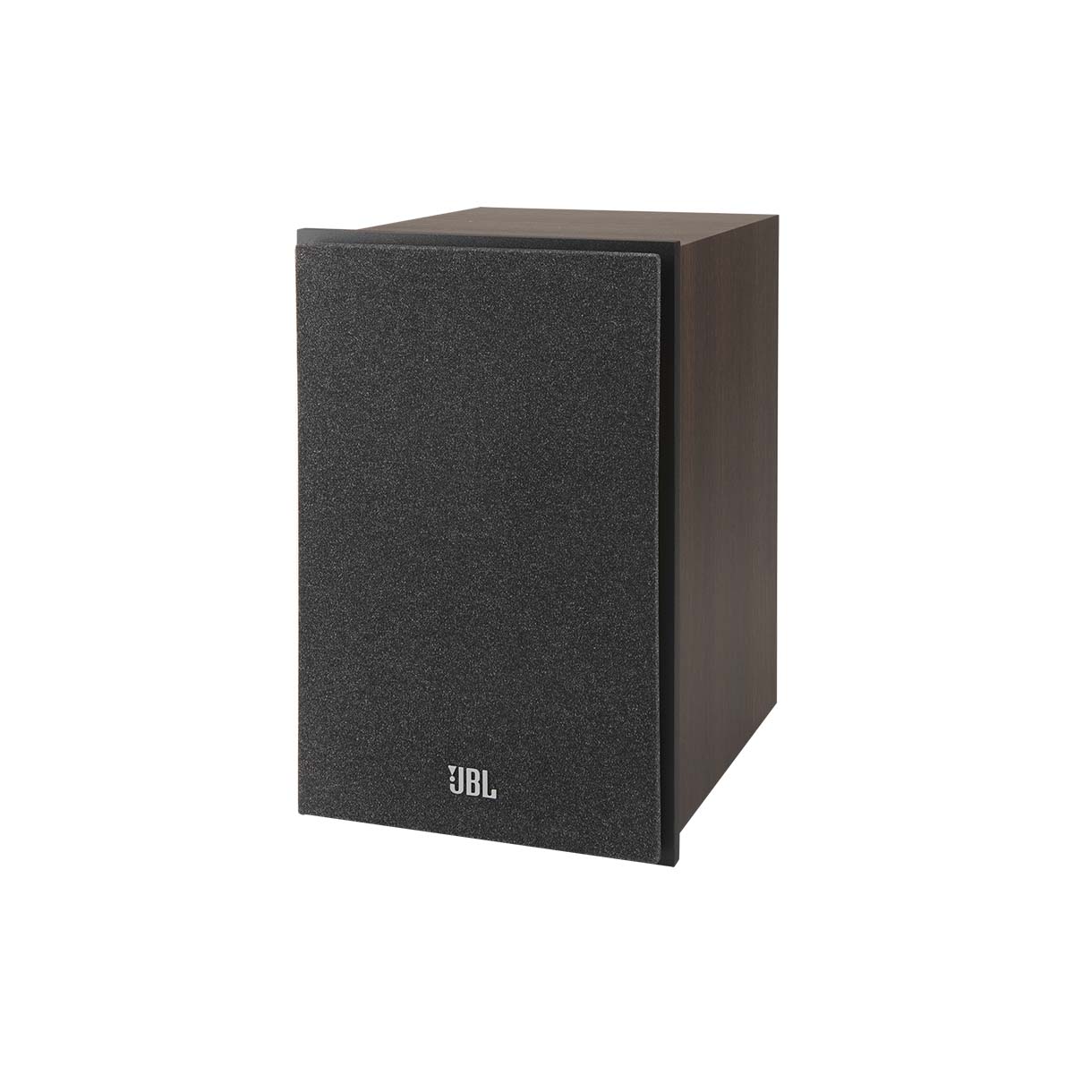 JBL Stage 2 250B 2-Way 5.25-inch Bookshelf Loudspeaker - Black - single speaker with grille front three-quarter view