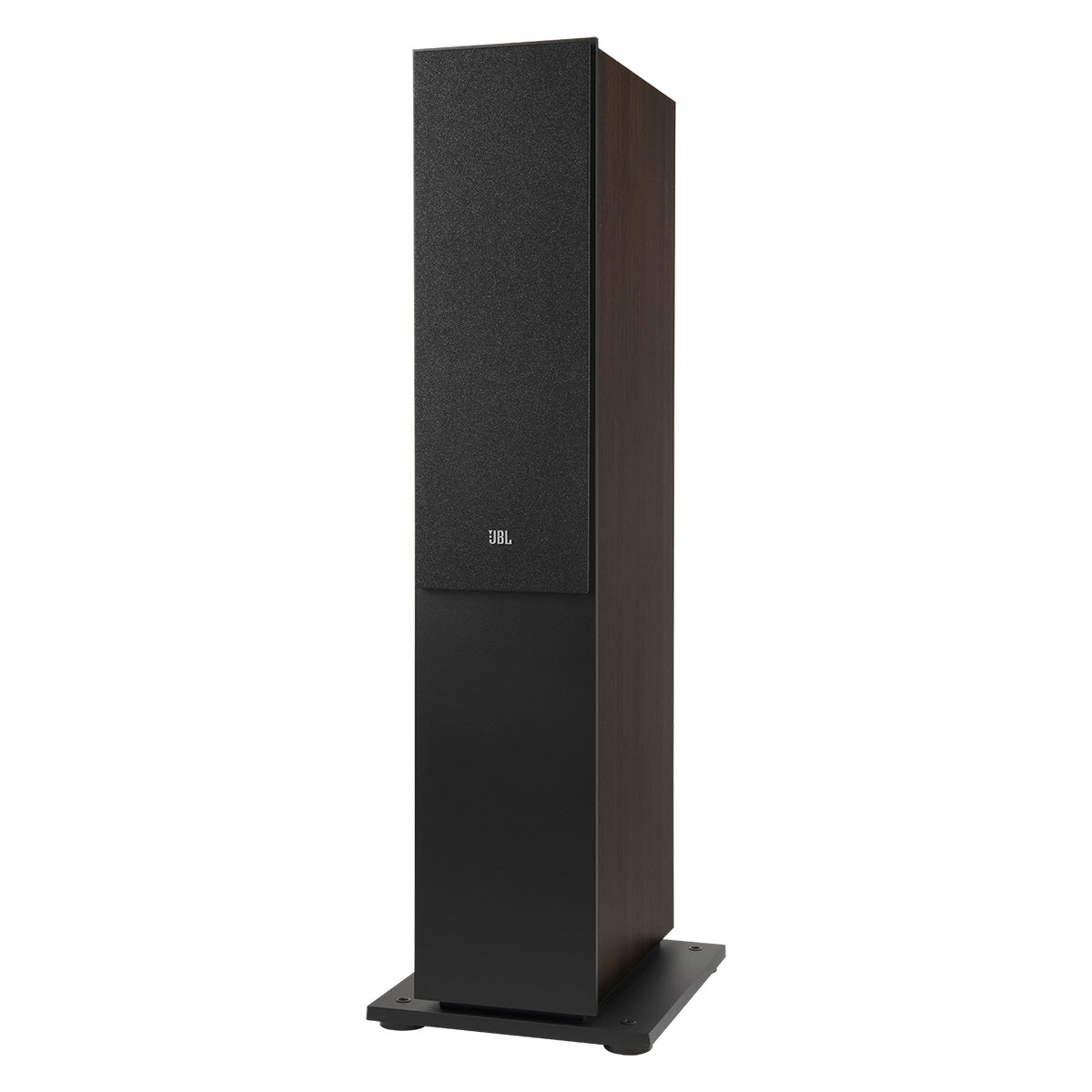 JBL Stage 2 260F 2.5-Way Dual 6.5-inch Floorstanding Loudspeaker - Black - single speaker with grille three-quarter front view
