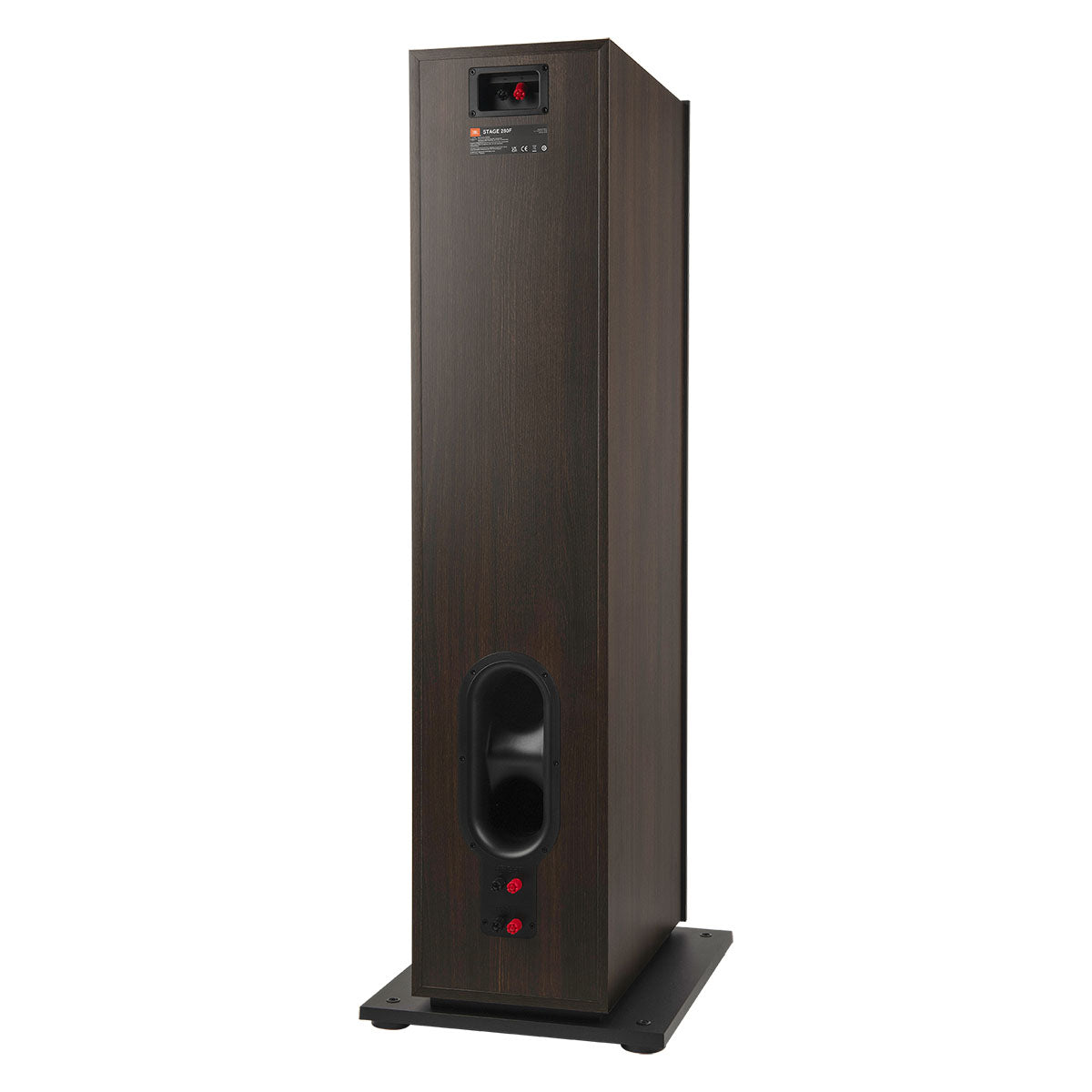 front view right speakers with grilles left speakers without grilles