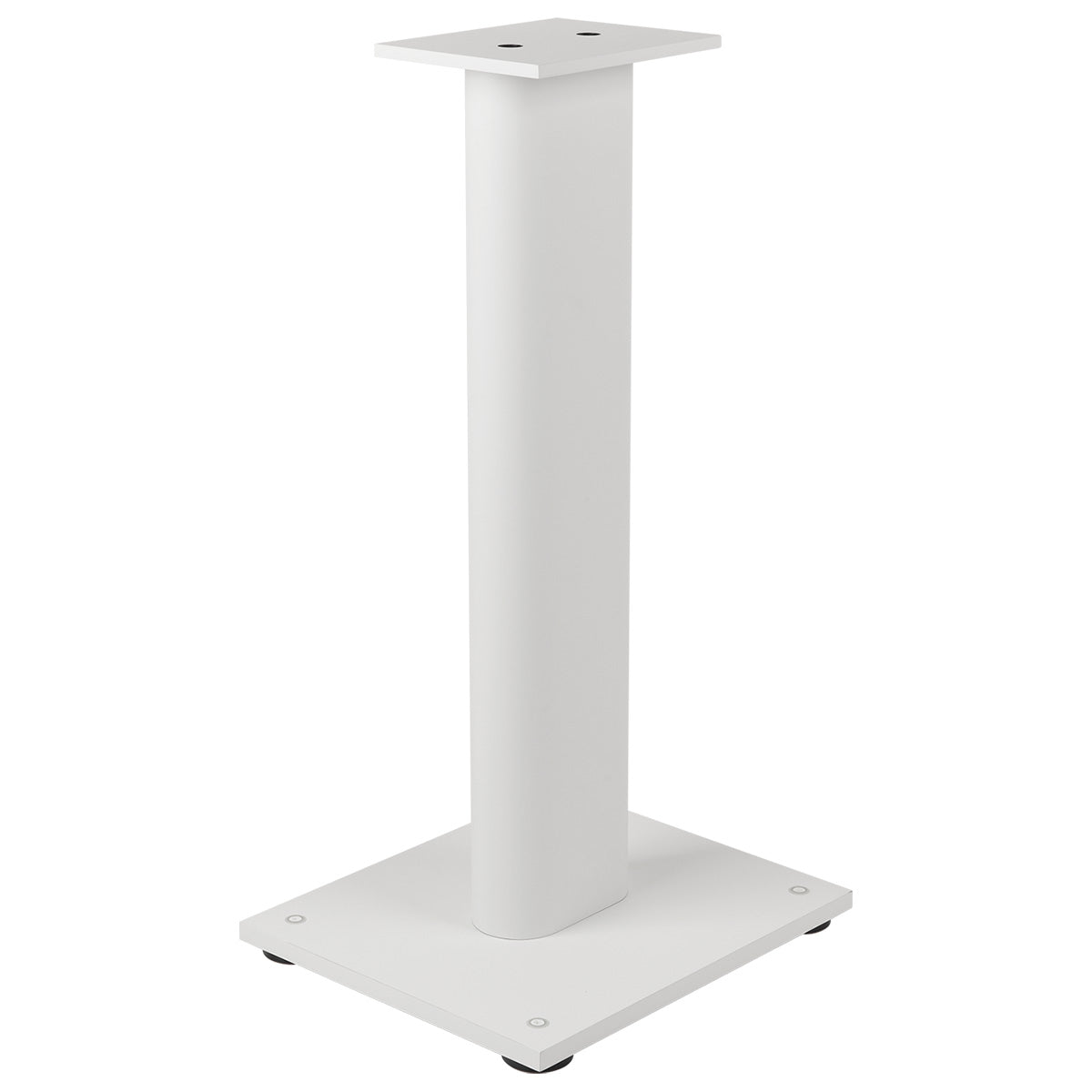 JBL Stage 2 FS Floorstands White - single stand with no speaker three-quarter view angled left