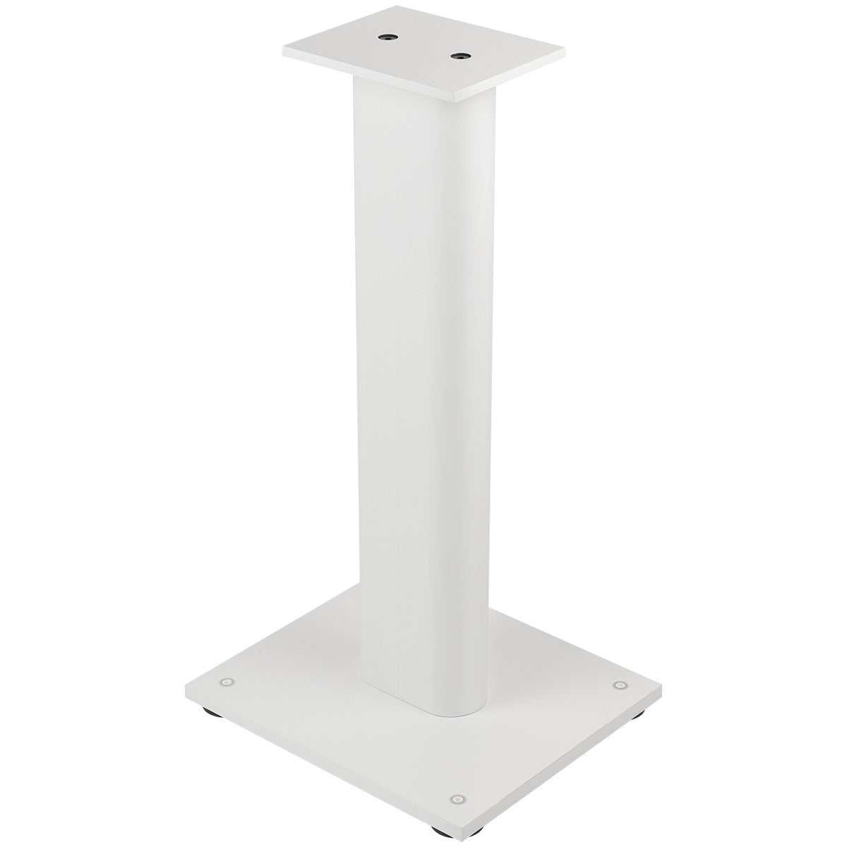 JBL Stage 2 FS Floorstands White - single stand with no speaker three-quarter view angled right