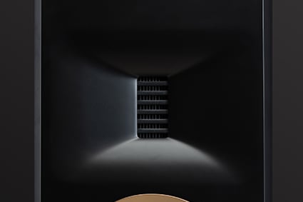 angled view with grilles on white background