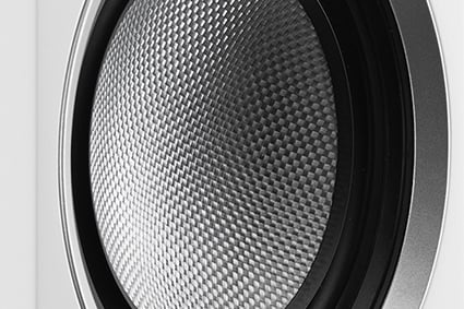 angled view with grilles on white background