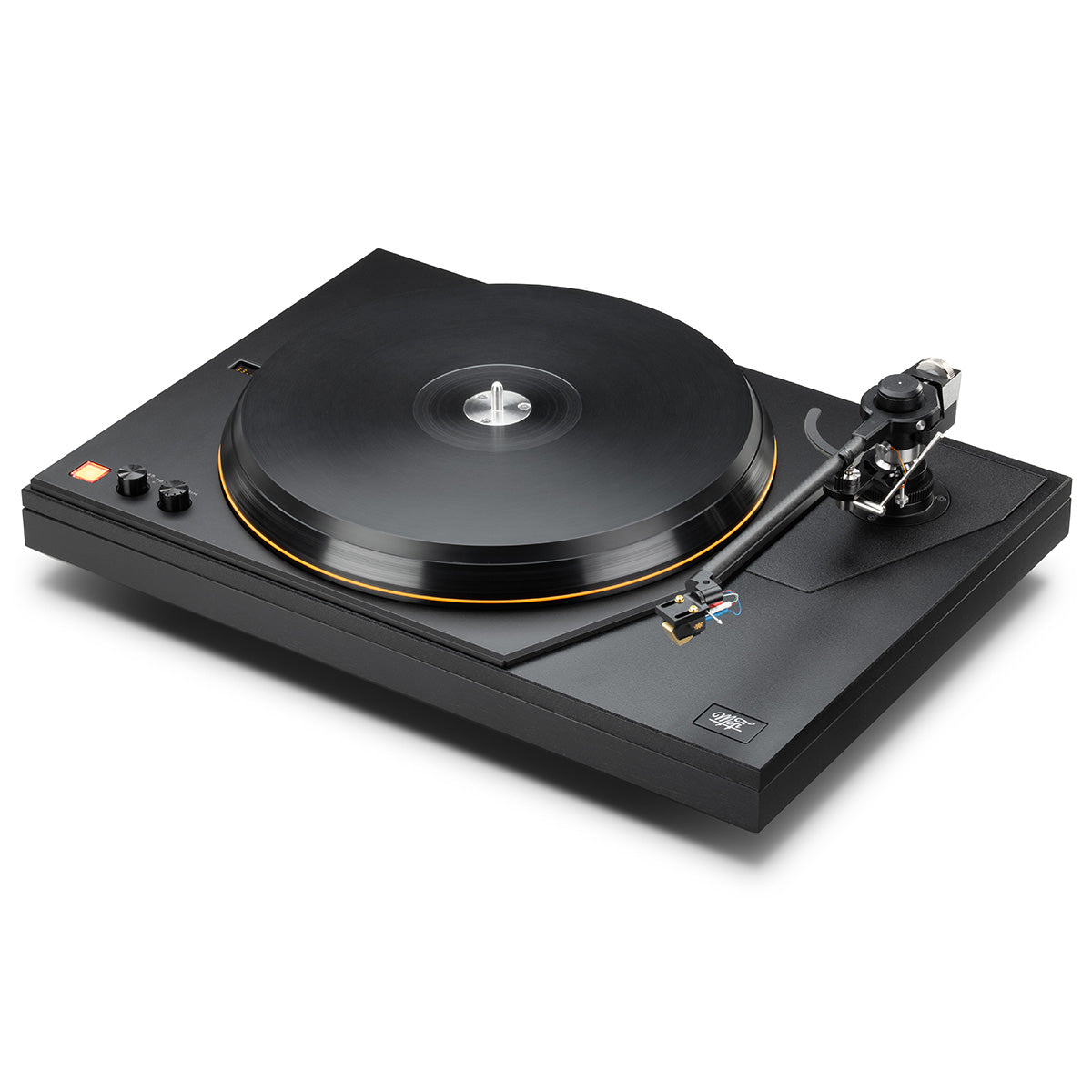 MoFi MasterDeck Turntable - black - angled front view