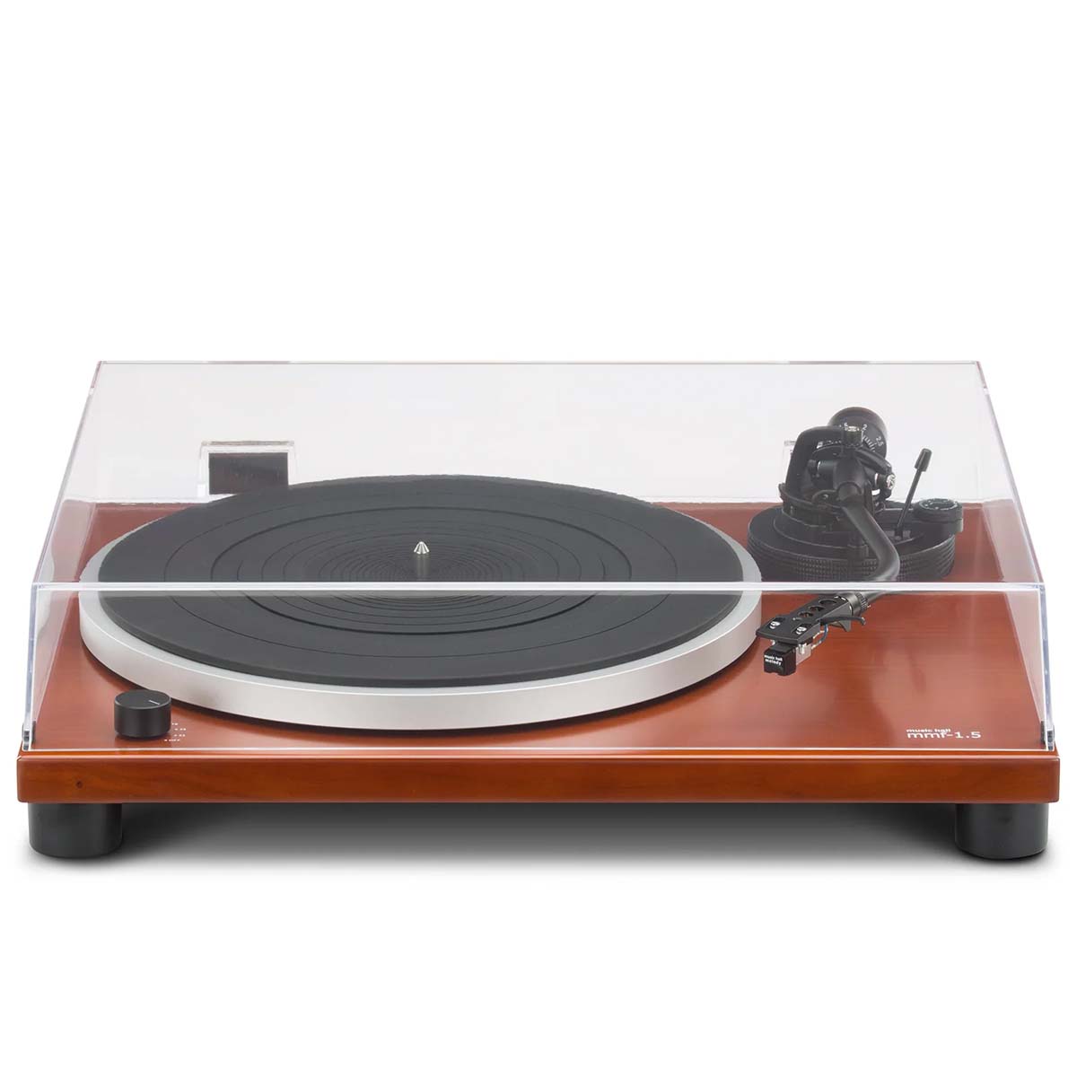 Music Hall MMF-1.5 Turntable - front view with dust cover