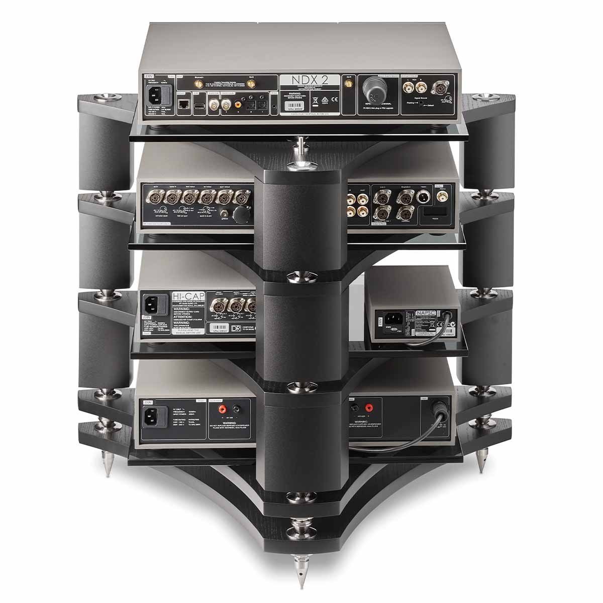 Focal Naim 10th Anniversary Edition Bundle - rear view of Naim components