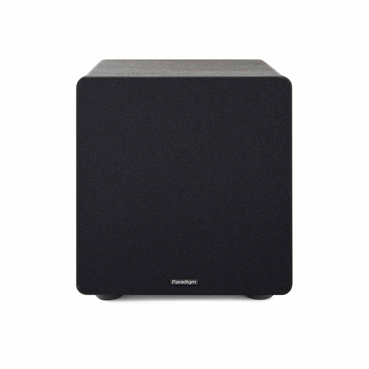 Paradigm Essentials Sub 10 Subwoofer - black front view with grille