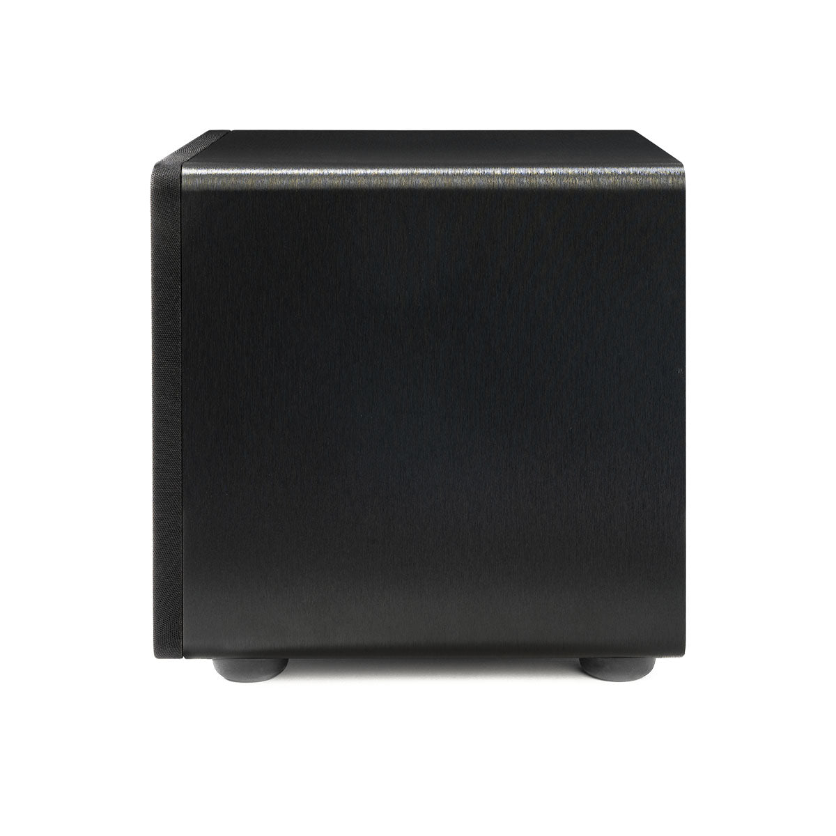 Paradigm Essentials Sub 10 Subwoofer - black side view with grille facing left