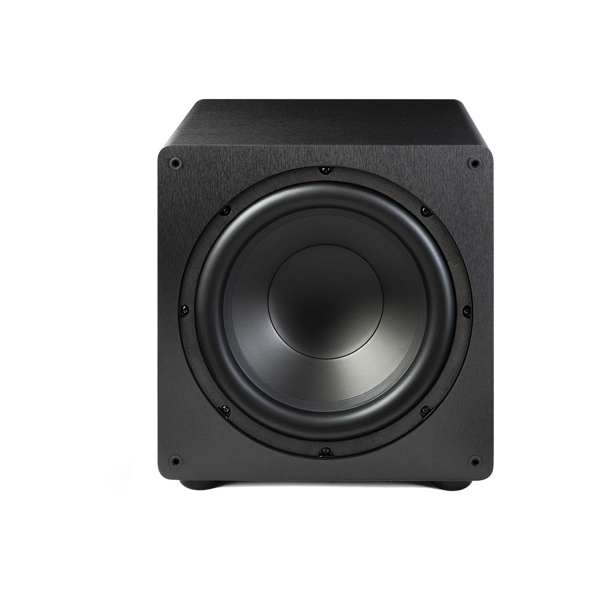 Paradigm Essentials Sub 12 Subwoofer - black front view without grille