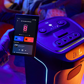 JBL PartyBox Ultimate paired with a smartphone