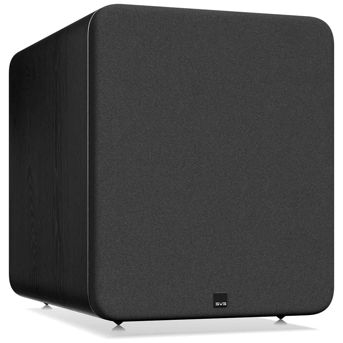 SVS PB-3000 R|Evolution 13" Subwoofer - Black Ash - front view angled right with grille