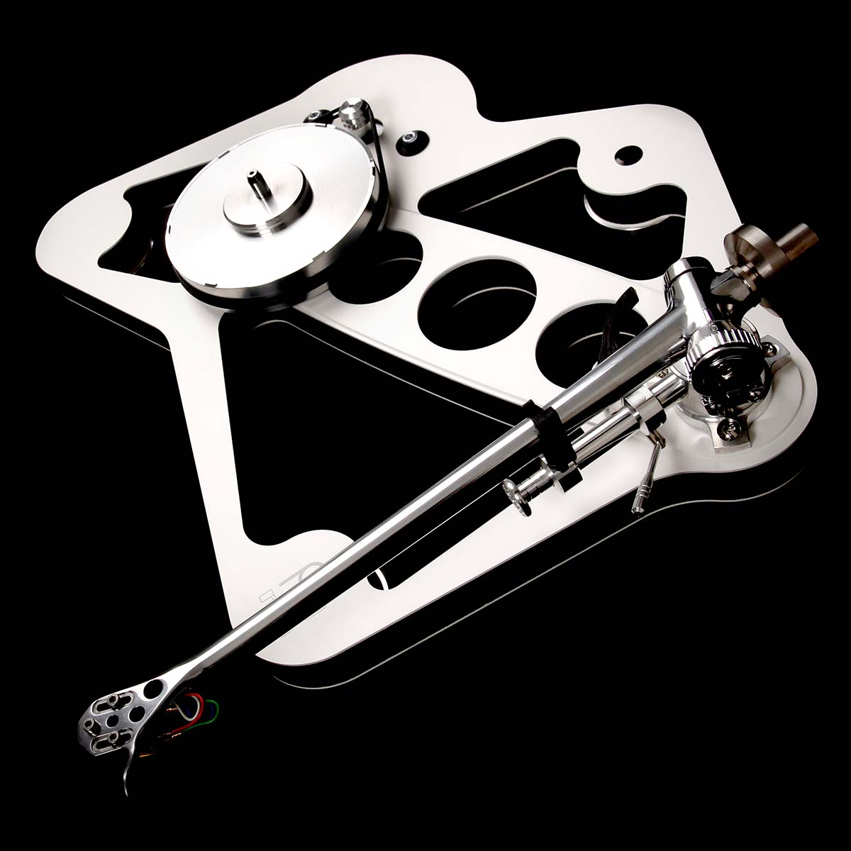 Rega Planar 10 top view with no platter