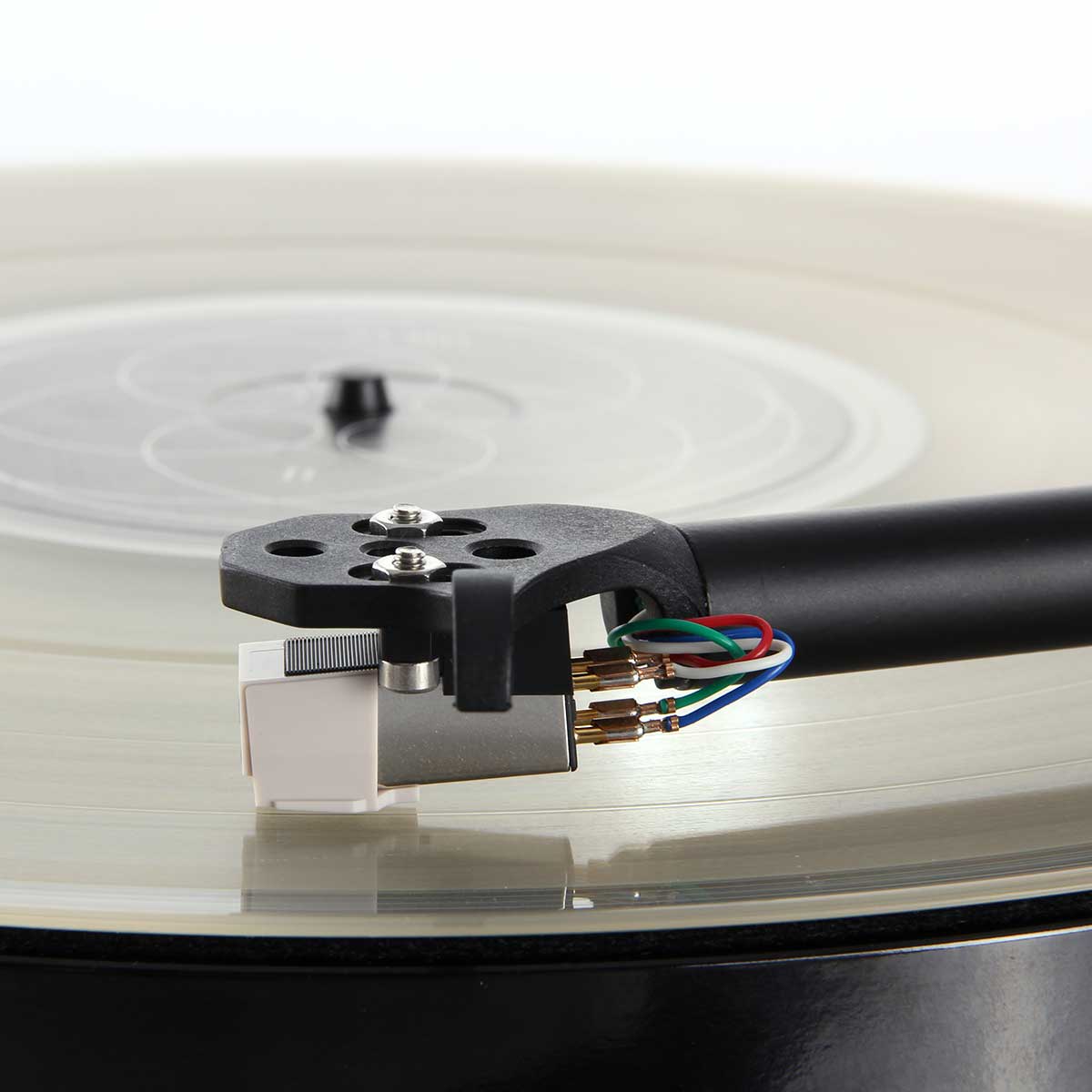 Rega Planar 1 Turntable - closeup of cartridge on record