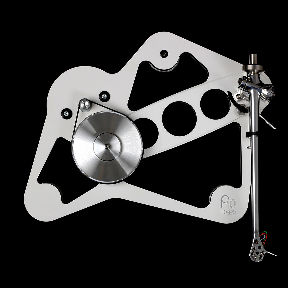 Rega Planar 10 top view with no platter