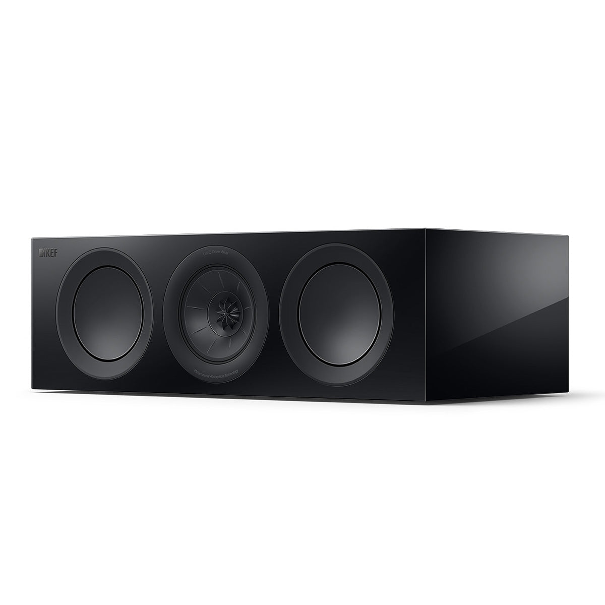 KEF R2 Meta LCR Speaker - Each black angled front view without grille