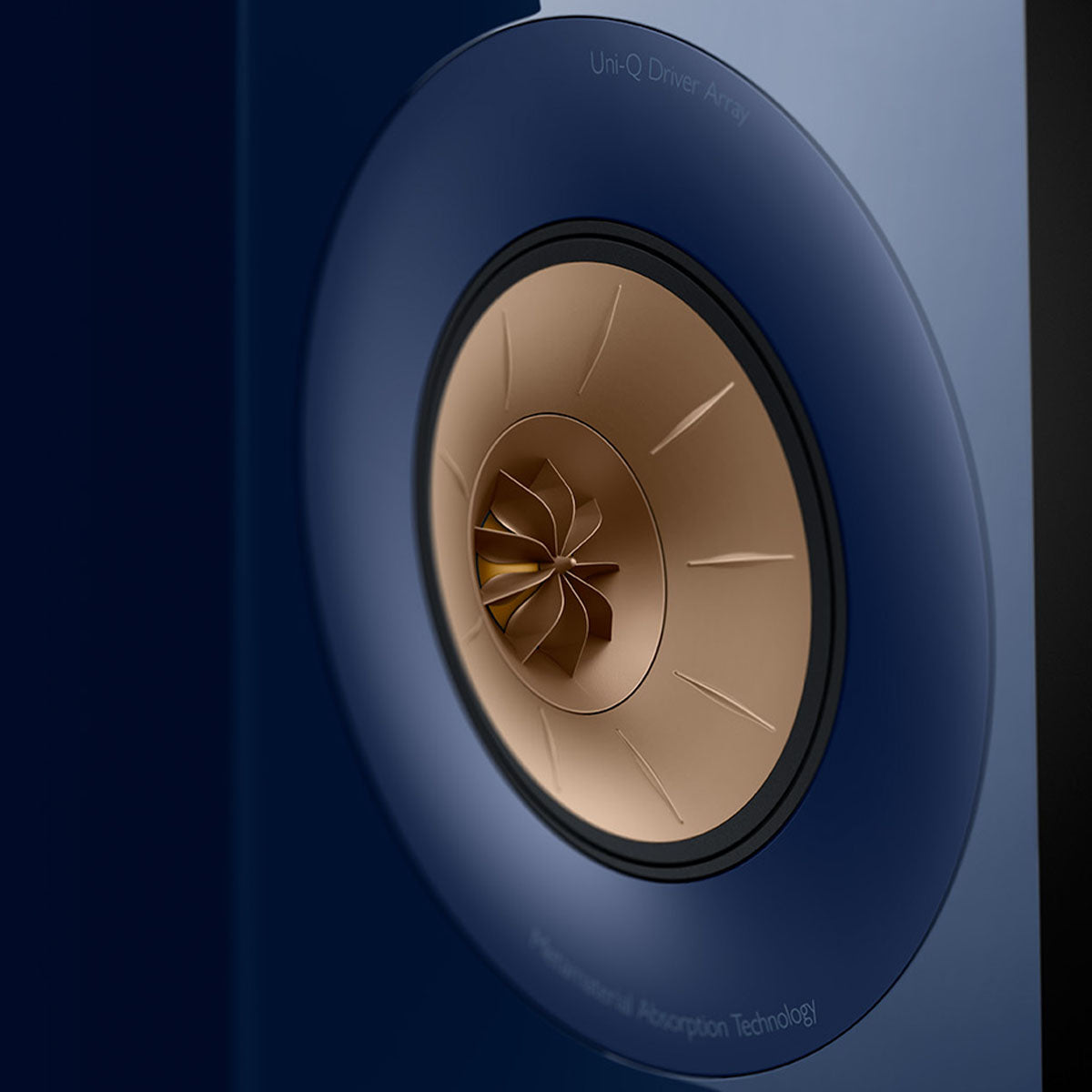 KEF R3 Meta Bookshelf Speakers - close-up of Uni-Q driver array