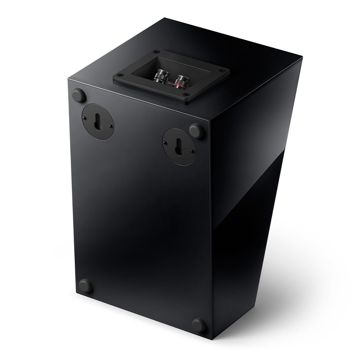 KEF R8 Meta Surround Speakers - Pair black angled rear view