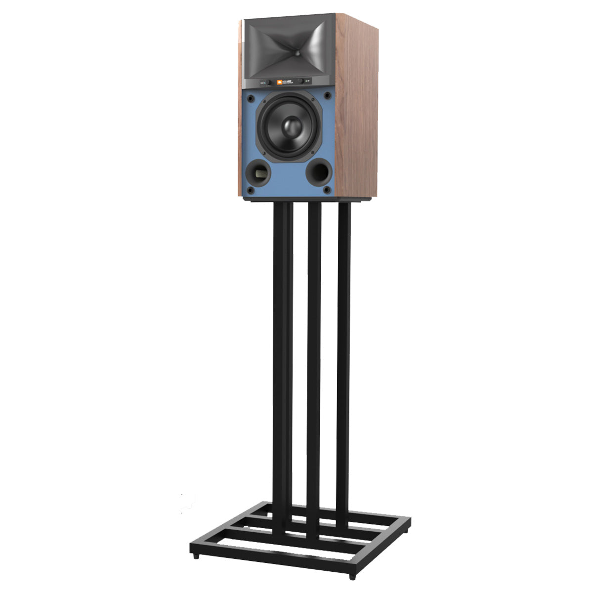 JBL JS-65 Speaker Stands - single stand with speaker front angled view
