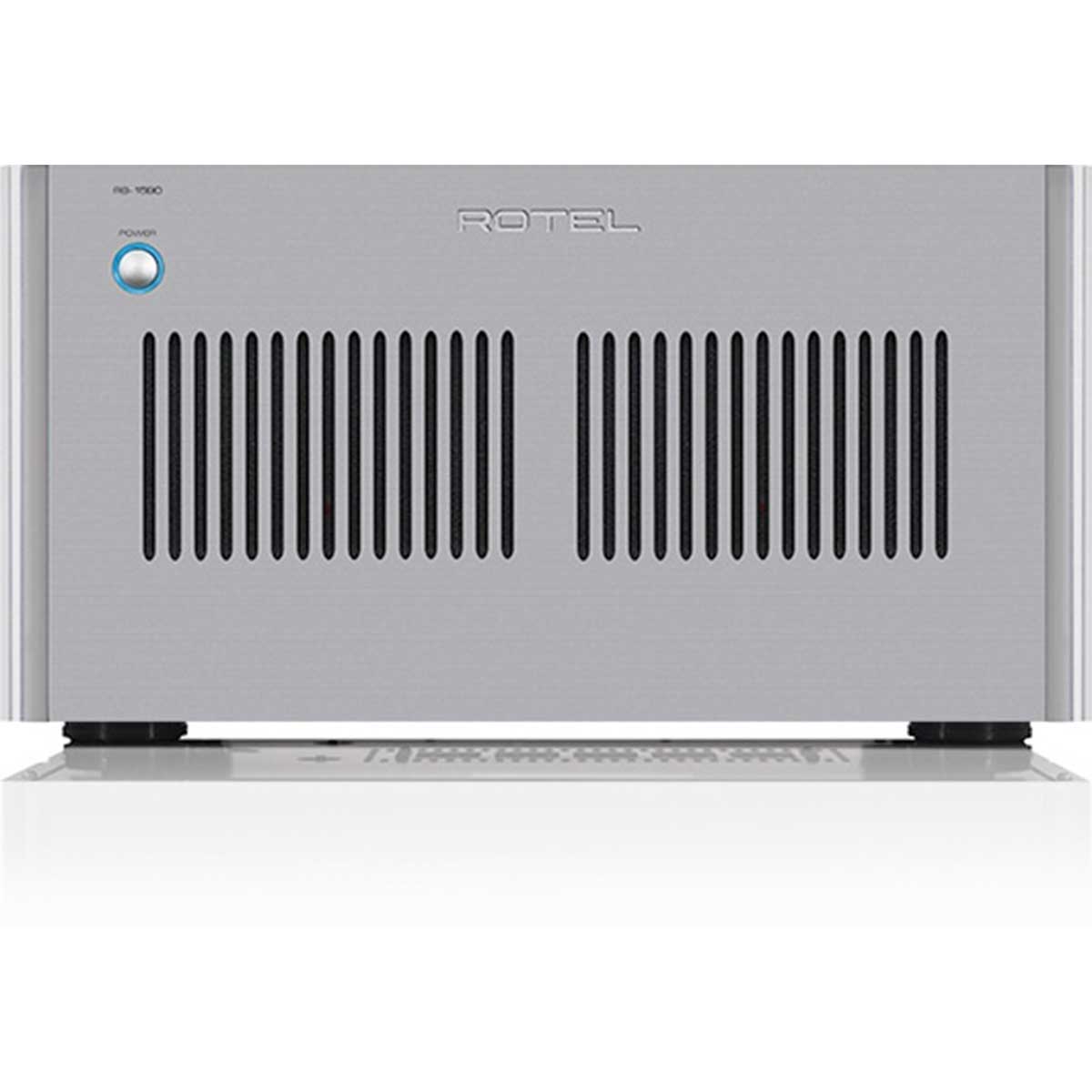 Front view Rotel RB-1590 Stereo Class A/B Power Amplifier - Silver