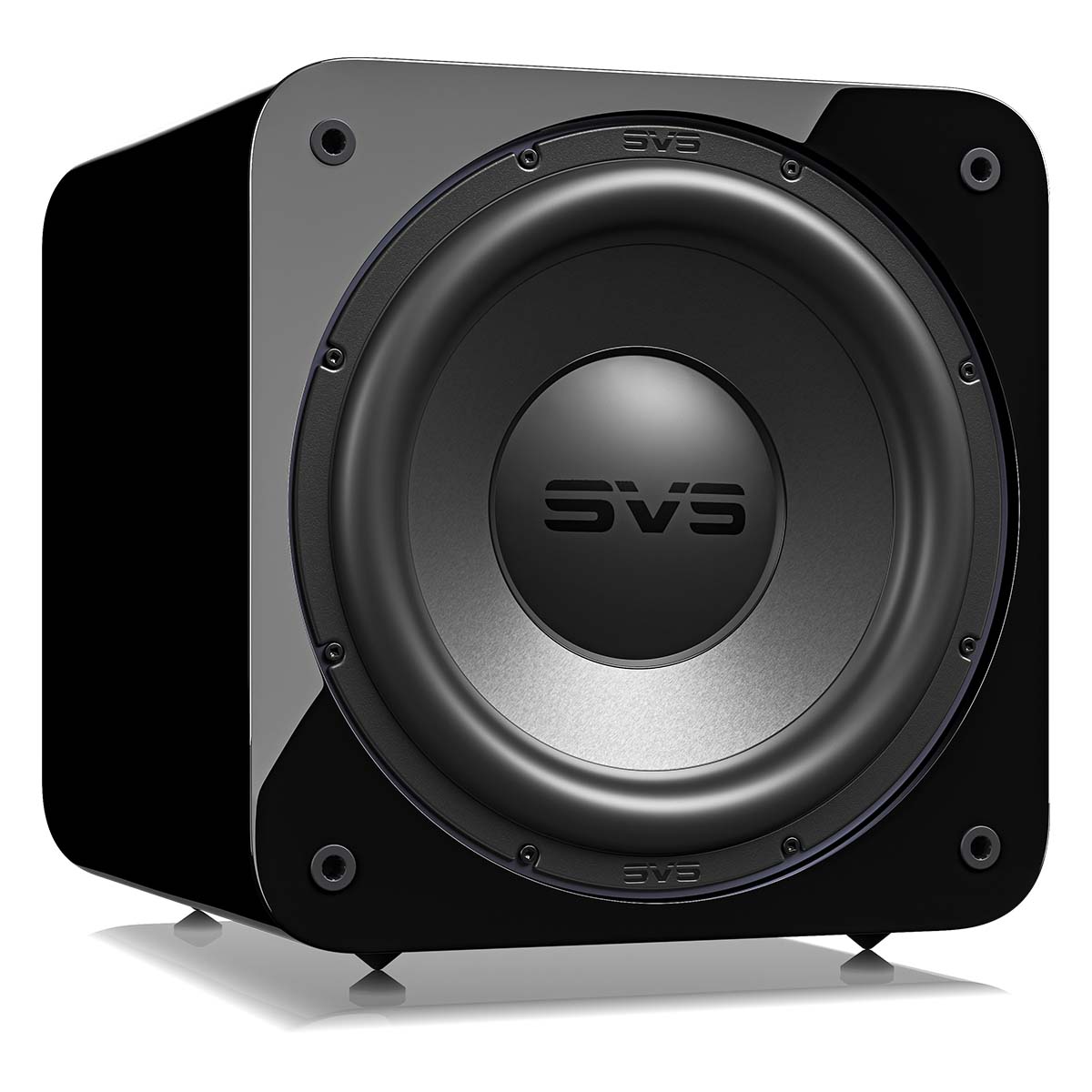 SVS SB-3000 R|Evolution 13" Subwoofer - Piano Gloss - front view angled right without grille