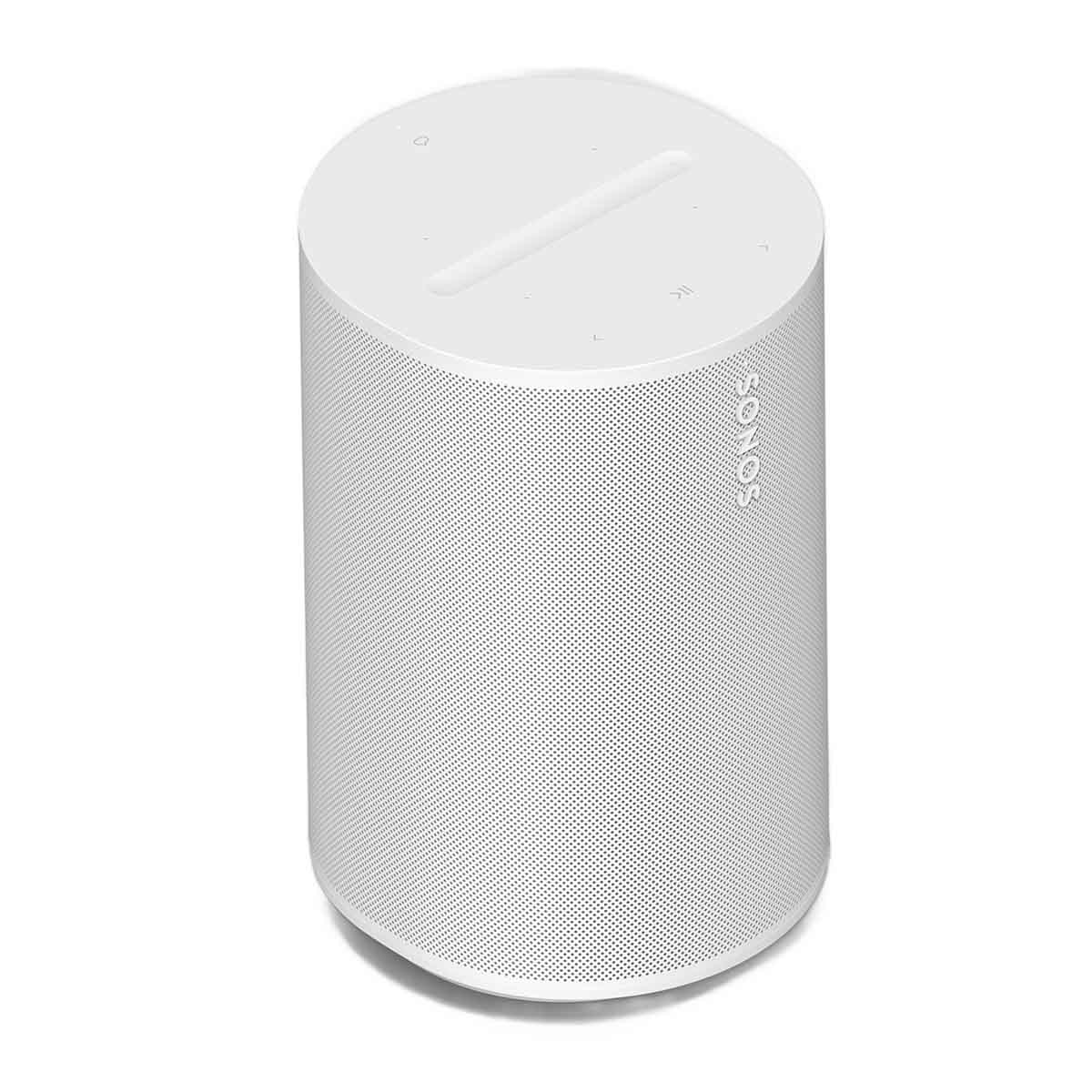 Sonos Era 100 Smart Speaker - White - angled top left view