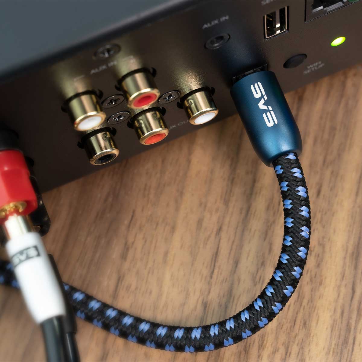 SVS SoundPath Digital Optical Cable - plugged into amplifier
