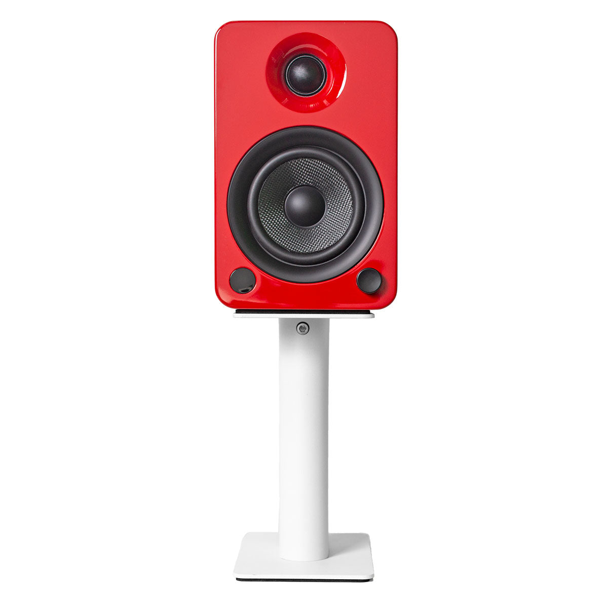 Kanto SP9 9 Inch Universal Desktop Speaker Stand - White - Full Front View