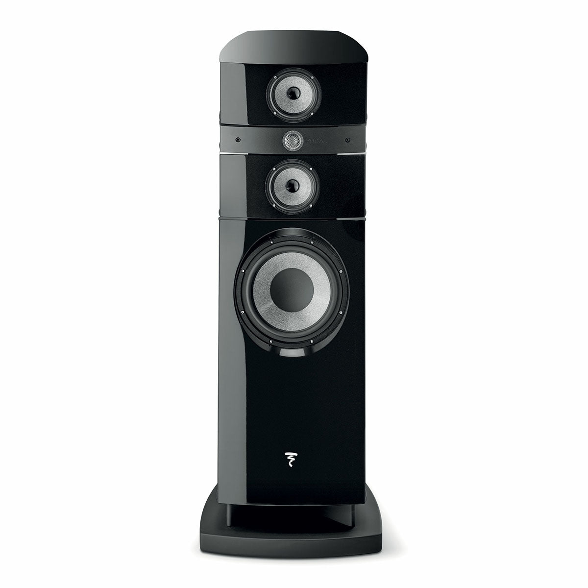 Focal Stella Utopia Evo 3-Way Floor-Standing Speaker - Black Lacquer - front view
