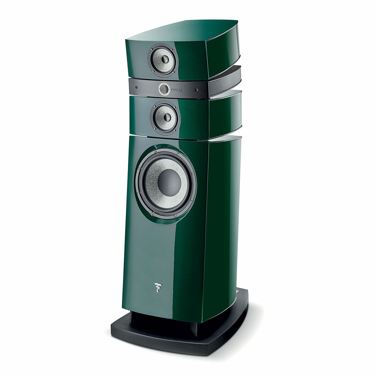 Focal Stella Utopia Evo 3-Way Floor-Standing Speaker - British Racing Green - front view angled left