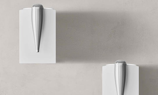 Bowers & Wilkins 702 S3 3-Way Floorstanding Loudspeaker lifestyle photo in mocha