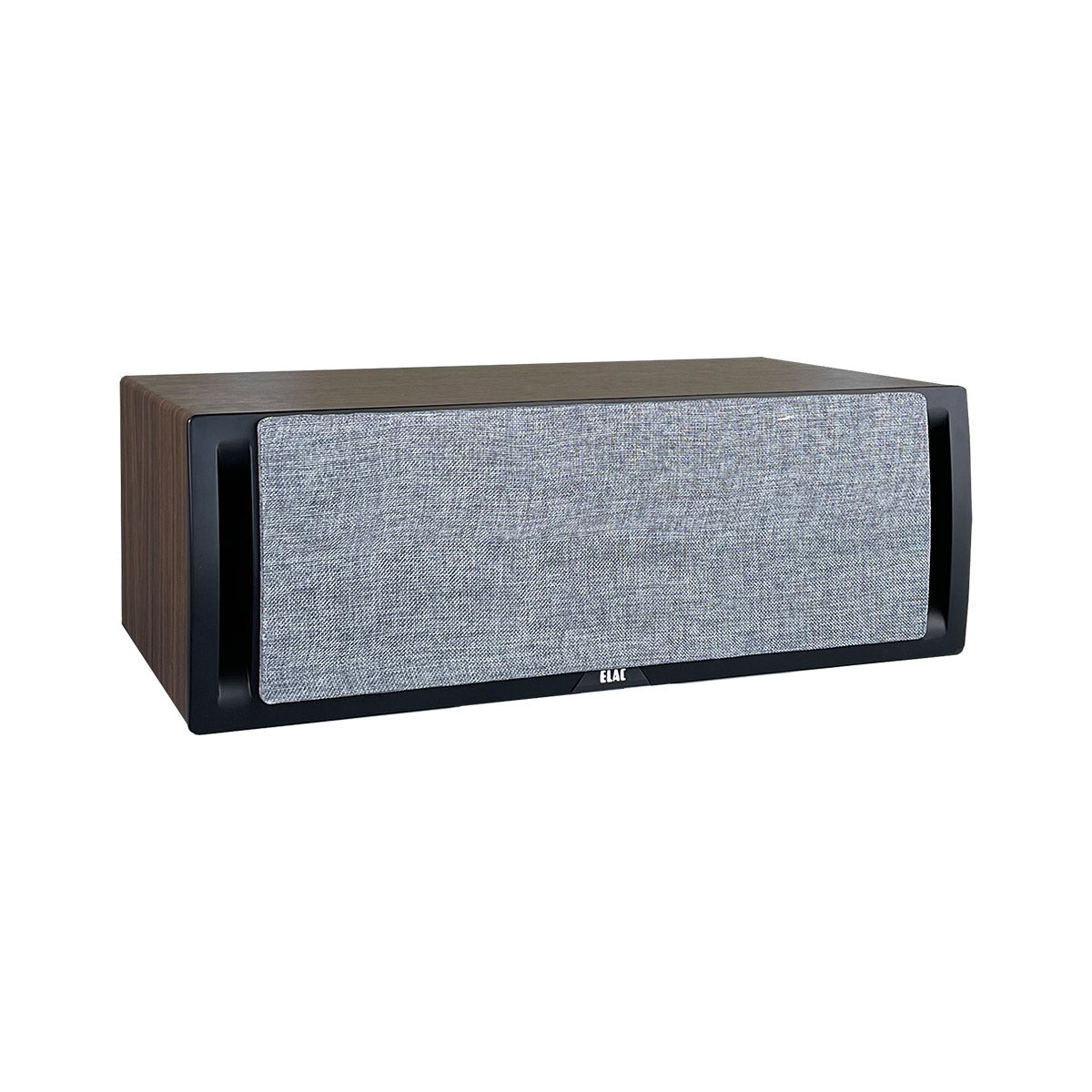 ELAC Uni-Fi Reference UCR52 Center Channel Speaker - Black front angled w/ grill