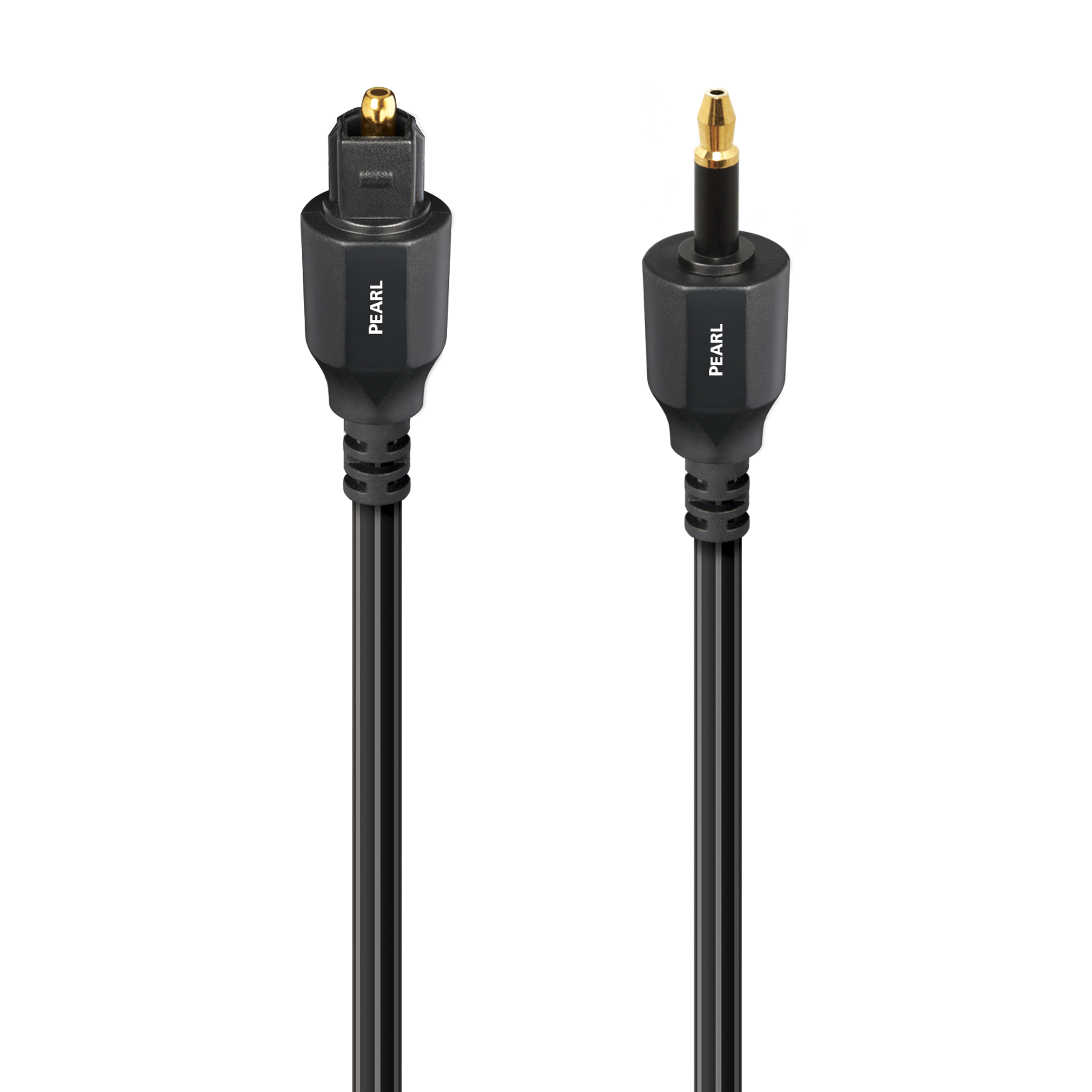 AudioQuest Pearl Optical > 3.5mm Mini M Toslink Fiber-Optic Cable - front view