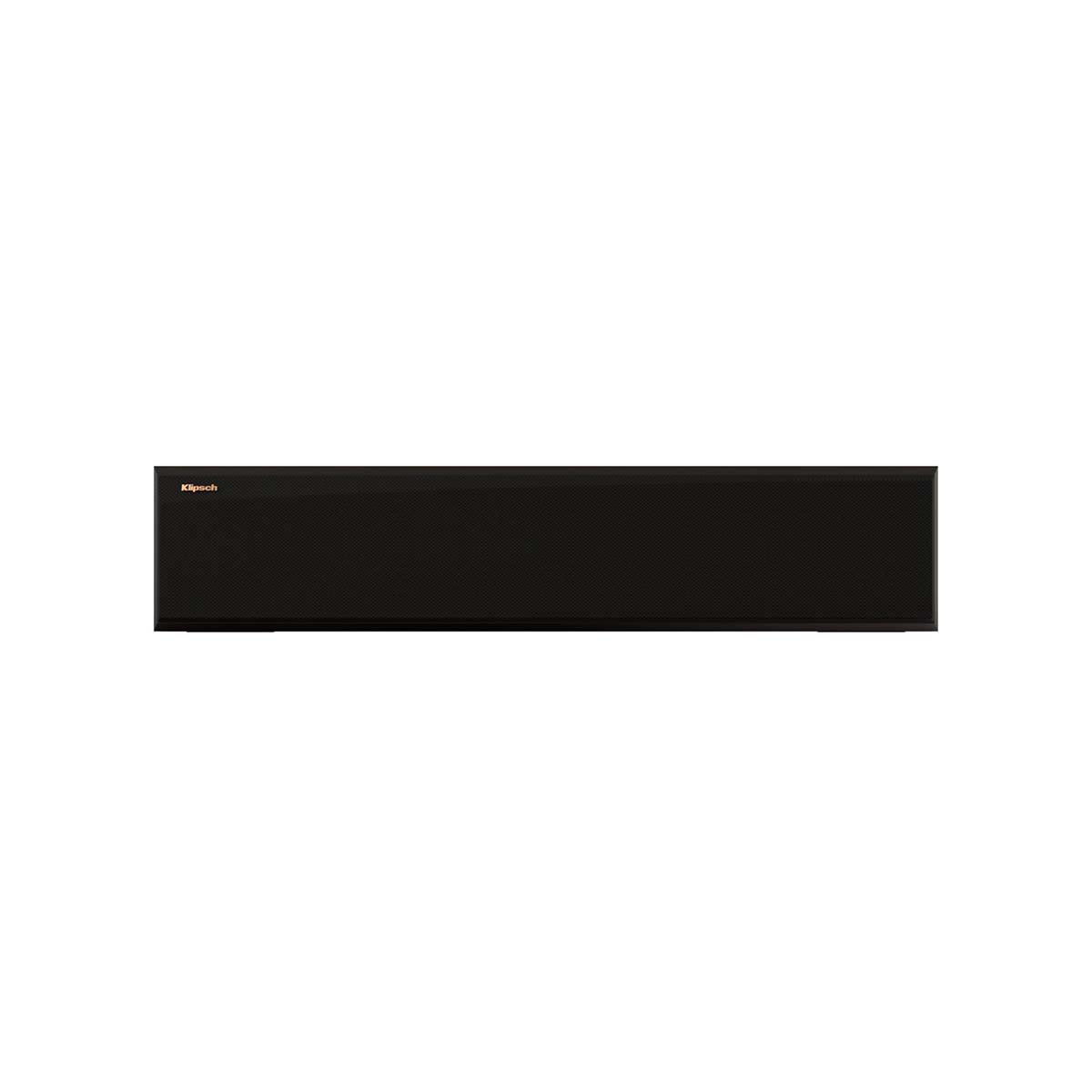 Klipsch RP-404C II Center Channel Speaker - Ebony - front view with grill
