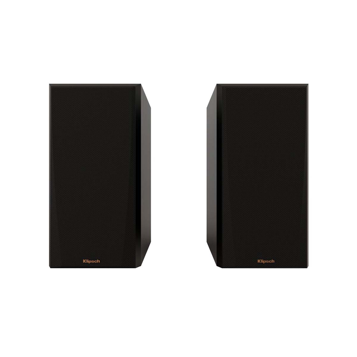 Klipsch RP-500M II Bookshelf Speakers - Ebony - Pair - front view of pair with grills