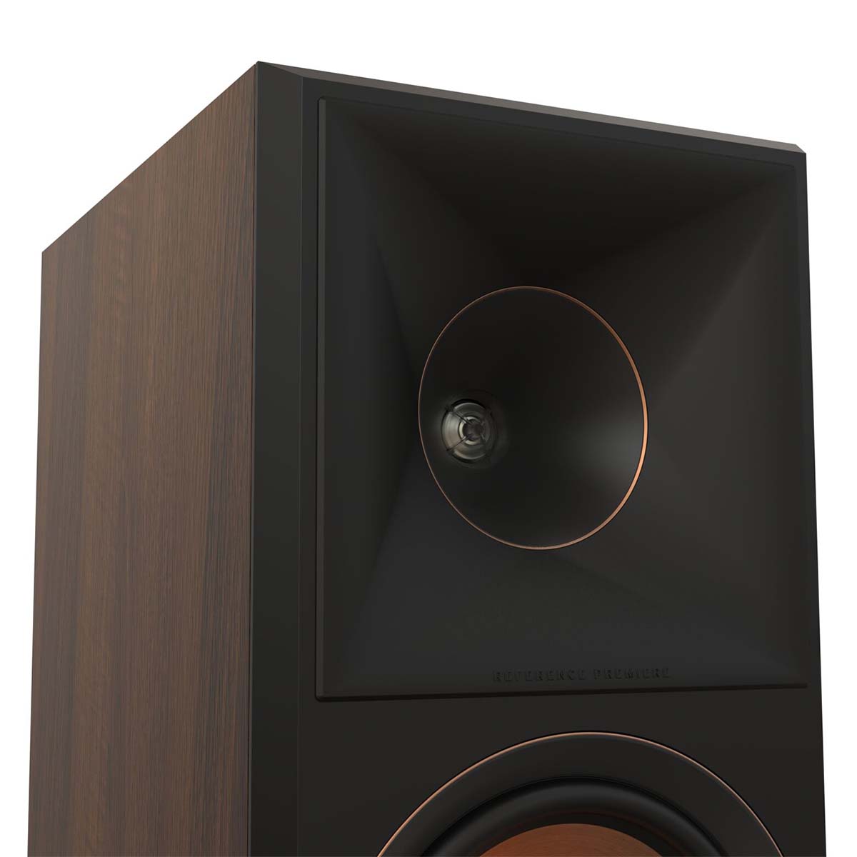 Klipsch RP-600M II Bookshelf Speakers - Walnut - Pair - close-up of tweeter