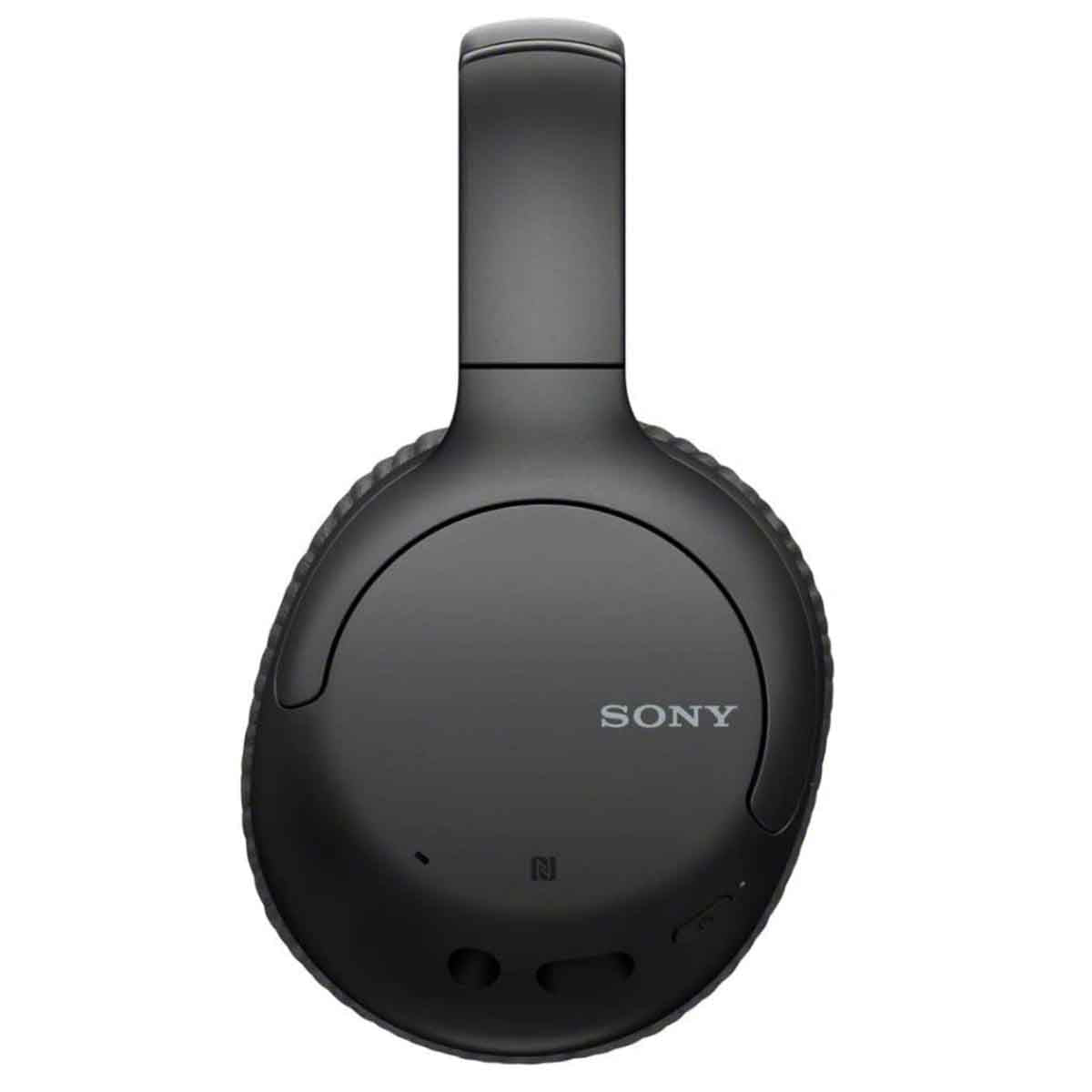 Sony WH-CH710N black Over-ear Bluetooth wireless noise-canceling headphones side image