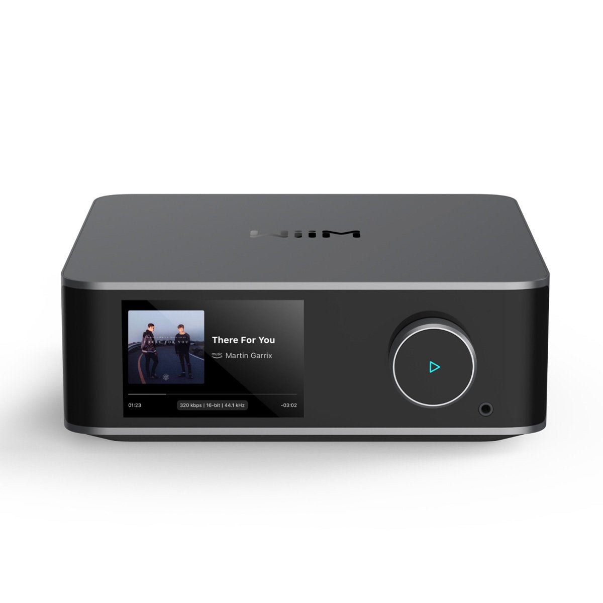 WiiM Ultra Digital Music Hub - space gray - front view