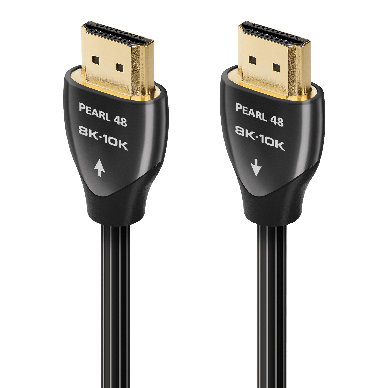 AudioQuest Pearl 48 i-Pack 2.1 HDMI Cable - 8K/10K Ultra HD, Gaming, High-Speed, 48Gbps, HDR, eARC - Installer 5-Pack - front view