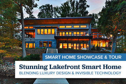 Stunning Lakefront Smart Home That Blends Luxury Design & Invisible Technology