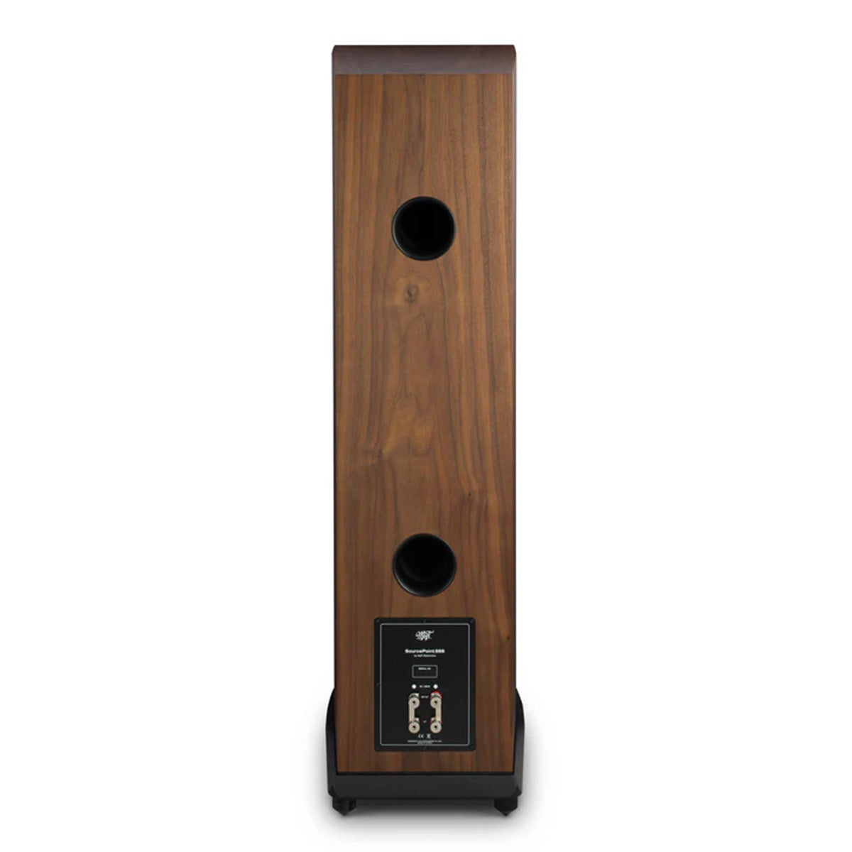 MoFi SourcePoint 888 Floorstanding Speakers - single walnut speaker rear view