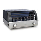 PrimaLuna Evo 300 Hybrid Tube Integrated Amplifier - Silver - front view angled right with grille
