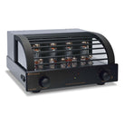 PrimaLuna Evo 300 Tube Integrated Amplifier - Black - front view angled right with grille