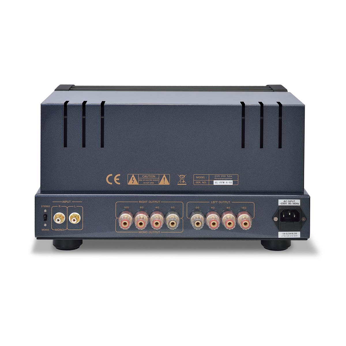 PrimaLuna Evo 200 Tube Power Amplifier - rear view