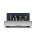 PrimaLuna Evo 200 Tube Power Amplifier - Silver - front view without grille