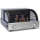 PrimaLuna Evo 200 Tube Preamplifier - Silver - front view angled right with grille