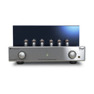 PrimaLuna Evo 300 Hybrid Tube Integrated Amplifier - Silver - front view without grille