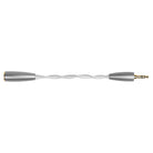 Meze Audio ASTRU Single Dynamic Driver In-Ear Monitors - detail of 4.4mm to 3.5mm converter on white background