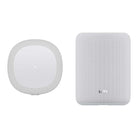 WiiM Sound Lite Smart Speaker - white - top and front views