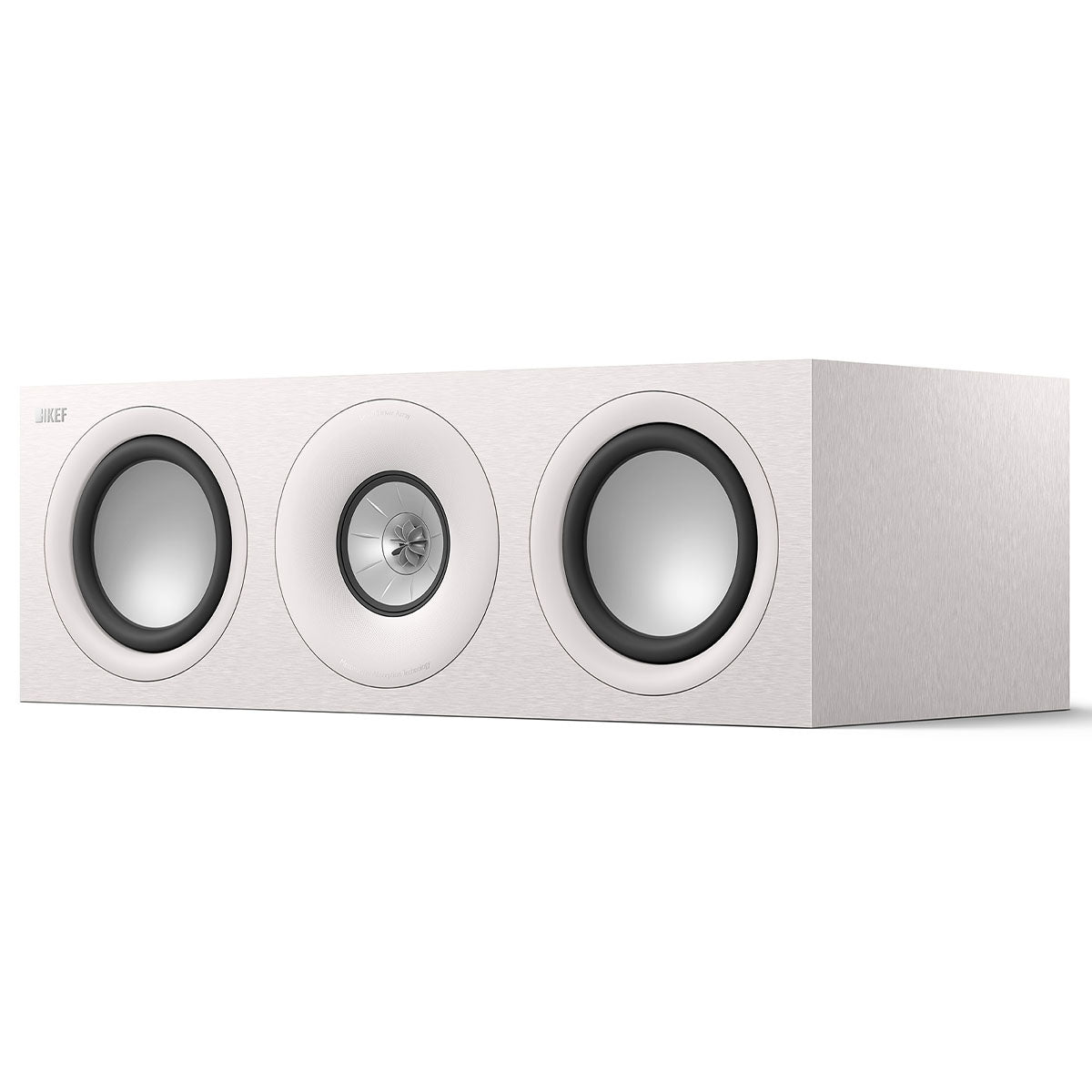 KEF Q6 Meta LCR Speakers - Each white front view