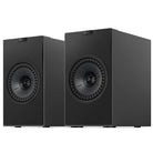 KEF Coda W Powered Speakers - Dark Titanium - pair of speakers angled left